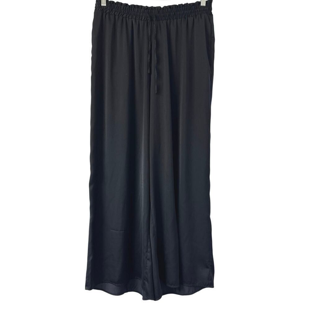 Summersalt The Perfect Palazzo Cover-Up Pant Black Stretch Size L Resortwear - Picture 3 of 7
